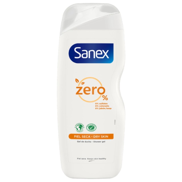 Sanex Zero% Dry Skin, Αφρόλουτρο, 600ml