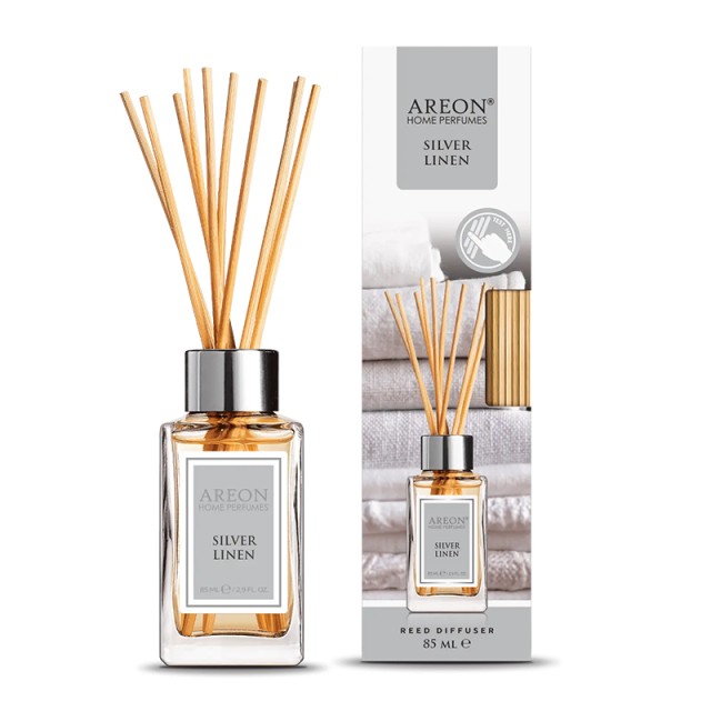Areon Silver Linen, Αρωματικά Στικς Χώρου, 85ml
