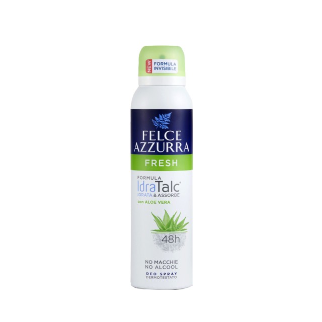 Felce Azzurra Fresh Aloe Vera, Γυναικείο Αποσμητικό Σπρέι, 150ml