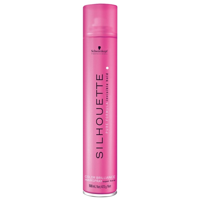 Schwarzkopf Silhoutte Hair Spray Color Brilliance Super Hold, Λακ Μαλλιών για Λάμψη & Δυνατό Κράτημα, 500ml