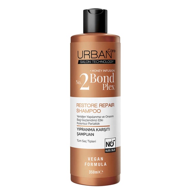 Urban Care No. 2 Bond Plex Hair Care Shampoo, Σαμπουάν Θρέψης & Αποκατάστασης, 350ml