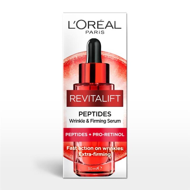 LOreal Paris Revitalift Peptides Fast Acting Serum Ορός Προσώπου με Πολλαπλή Δράση Ανόρθωσης, 30ml