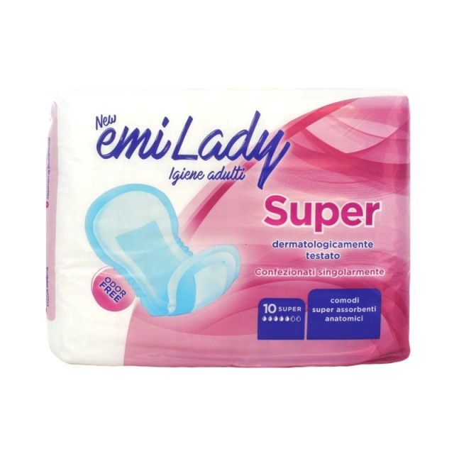 Emi Lady Super, Σερβιέτες Ακράτειας, 10τμχ