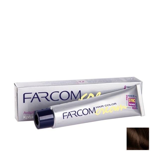 Farcom No 42 Σοκολατί Μόνιμη Βαφή Μαλλιών με Πρωτεΐνες Μεταξιού & Προβιταμίνη Β5, 60ml