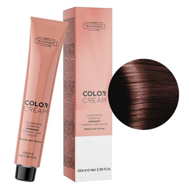 Technique Color Cream Special Αποχρώσεις, Μόνιμη Βαφή σε Σωληνάριο, 100ml - Ξανθό Μαονί 7.5