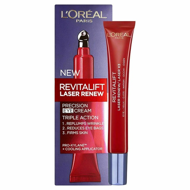 Loreal Revitalift Laser x3, Αντιγηραντική Κρέμα Ματιών, 15ml