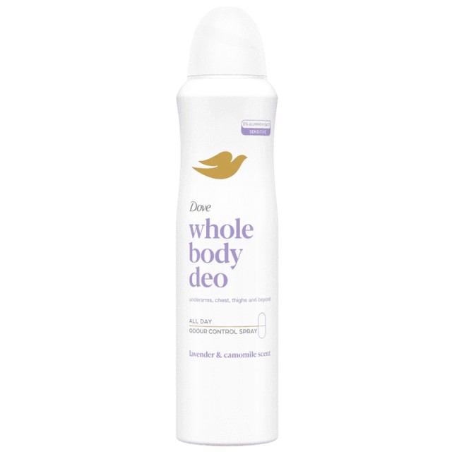 Dove Whole Body Αποσμητικό Σπρέι Lavender & Camomile Scent, 150ml