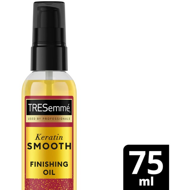 TRESemmé  Keratin Smooth Finishing Oil, Ξηρό Λάδι Περιποίησης Μαλλιών για Λάμψη & Επανόρθωση, 75ml