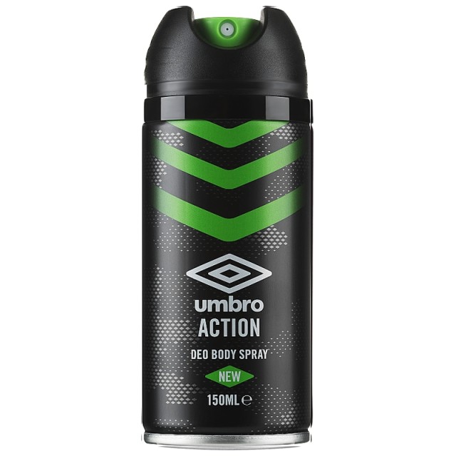 UMBRO Deodorant Body Spray For Men Action, Aποσμητικό Σπρέι για Άνδρες, 150ml