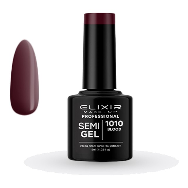 Elixir Semi Gel Νο1010 Blood Ημιμόνιμο Βερνίκι 8 ml