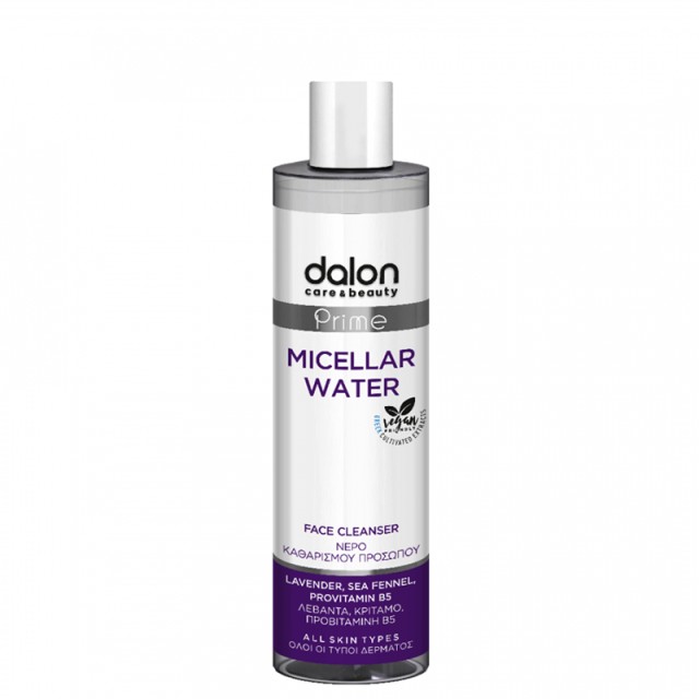 Dalon Prime Micellar Water Face Cleanser, Nερό Tεχνολογίας Micellar με Eκχυλίσματα Λεβάντας& Κρίταμου, 300ml