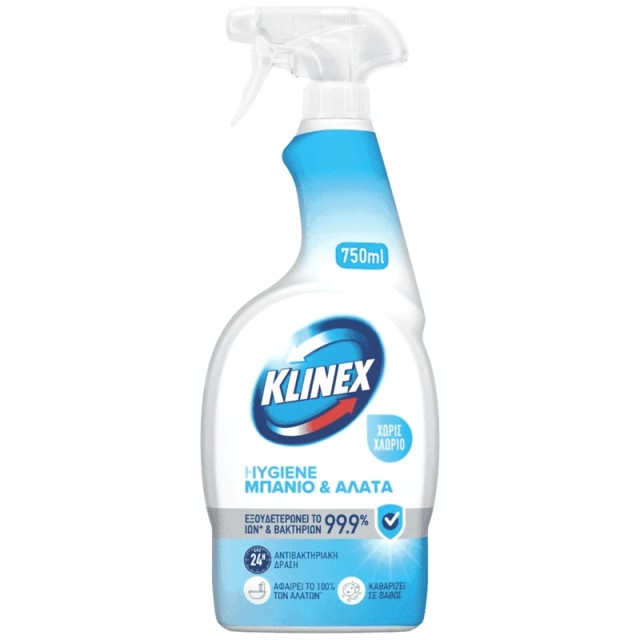 Klinex 4 σε 1, Σπρέι Καθαρισμού Μπάνιου, 750ml