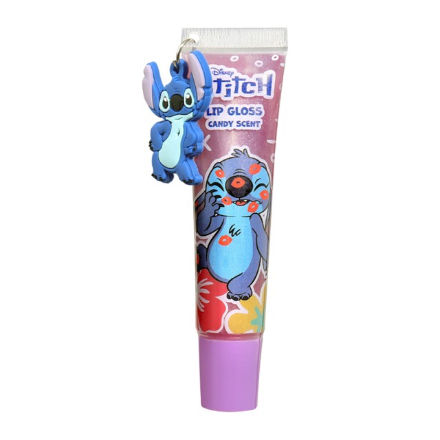 AIR-VAL Stitch Lip Gloss Candy Scent & Purple Charm, Παιδικό Λιπ Γκλος με Άρωμα Ζαχαρωτό & Μπρελόκ, 13ml