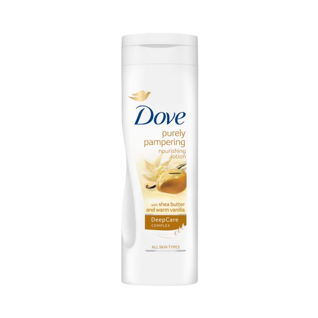 Dove Purely Pampering Shea Butter & Warm Vanilla Body Lotion, Λοσιόν Σώματος για Bαθια Θρέψη & Ενυδάτωση, 250ml