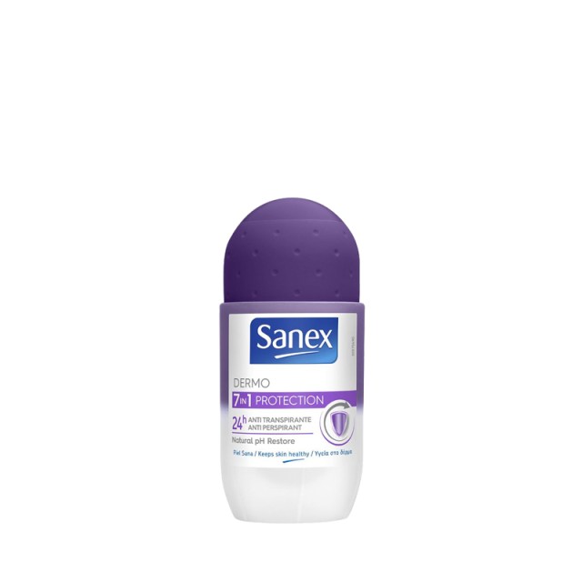 Sanex Dermo 7 in 1 Protection, Αποσμητικό Roll on, 50ml