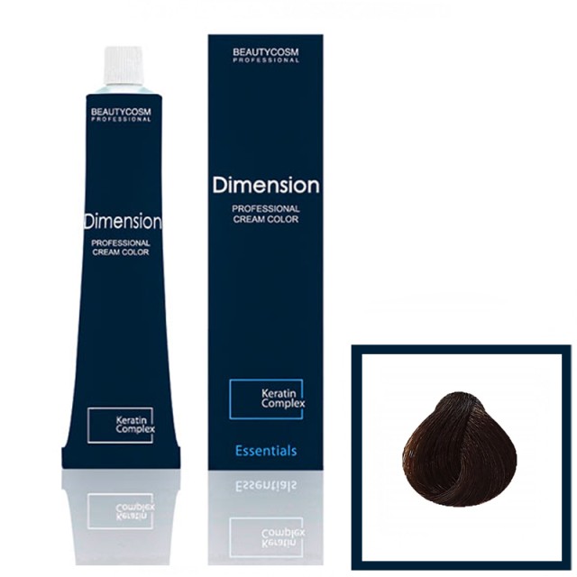 Dimension Hair Color Cream Νο 5.76 Καστανό Ανοικτό Μαρόν Κόκκινο, Επαγγελματική Βαφή Μαλλιών με Σύμπλεγμα Πρωτεϊνών Κερατίνης, 100gr.