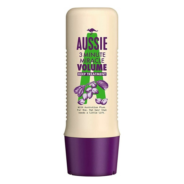 Aussie 3 Minute Miracle Volume Deep Treatment, Μάσκα για Ενδυνάμωση & Όγκο για Ταλαιπωρημένα ή Αδύναμα Μαλλιά 250ml