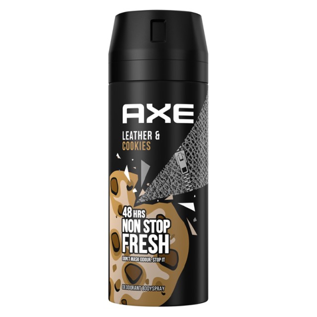 Axe Leather & Cookies 48h Non Stop Fresh, Αποσμητικό Σπρέι 150ml