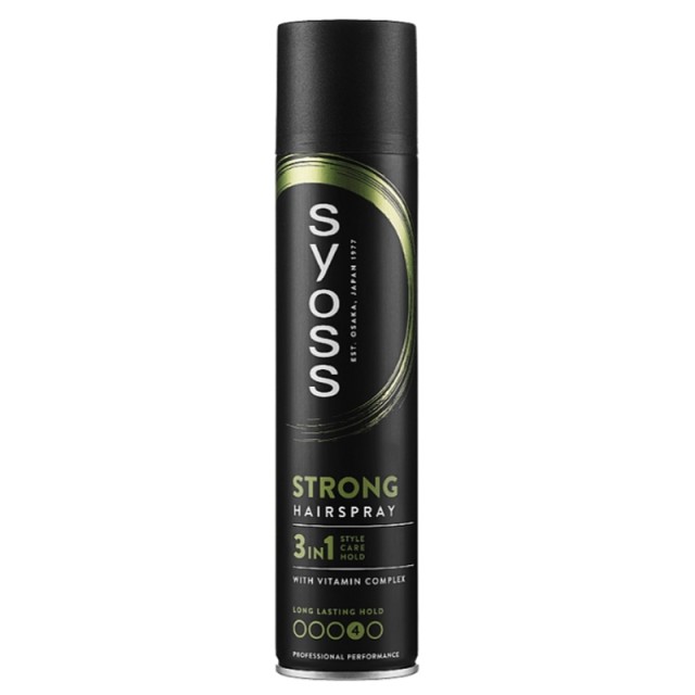 Syoss Strong Hold Hairspray, Λακ Μαλλιών για Δυνατό Κράτημα, 400ml