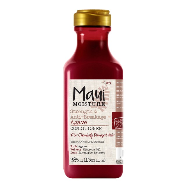 Maui Moisture Strength & Length Agave Conditioner with Agave, Hibiscus Oil & Pineapple Extract, Μαλακτικό Μαλλιών για Ενδυνάμωση κατά του Σπασίματος 385ml