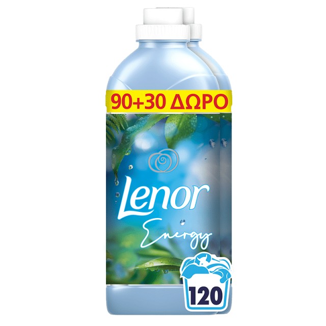 Lenor Dewy Blossom, Μαλακτικό Ρούχων, 120 μεζούρες, 90+30 Μεζ. ΔΩΡΟ