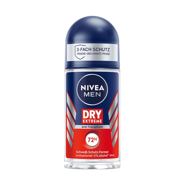 Nivea Men Dry Extreme 72h, Αποσμητικό Roll on 50ml