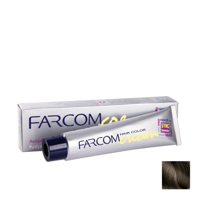 Farcom No 7c Ξανθό Σαντρέ Μόνιμη Βαφή Μαλλιών με Πρωτεΐνες Μεταξιού & Προβιταμίνη Β5, 60ml