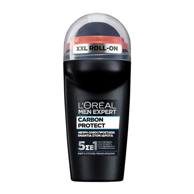 Loreal Paris Men Expert Carbon Protect 5 in 1 Αποσμητικό Roll-on, 50ml