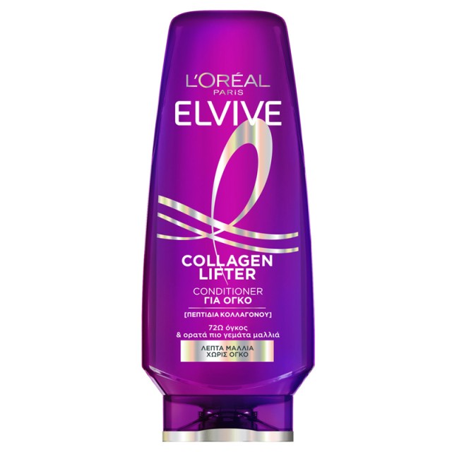 LOreal Paris Elvive Collagen Lifter Fiber Densifying Conditioner Κρέμα Μαλλιών για Όγκο, 300ml