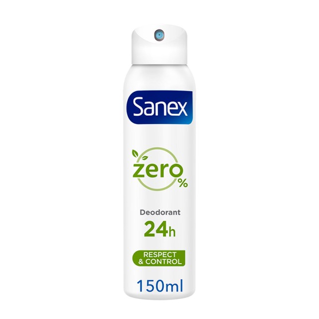 Sanex Zero% Respect & Control 24h Αποσμητικό Σπρέι 150ml