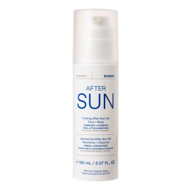 Korres Yoghurt Δροσιστικό After-Sun Gel Προσώπου & Σώματος, 150ml