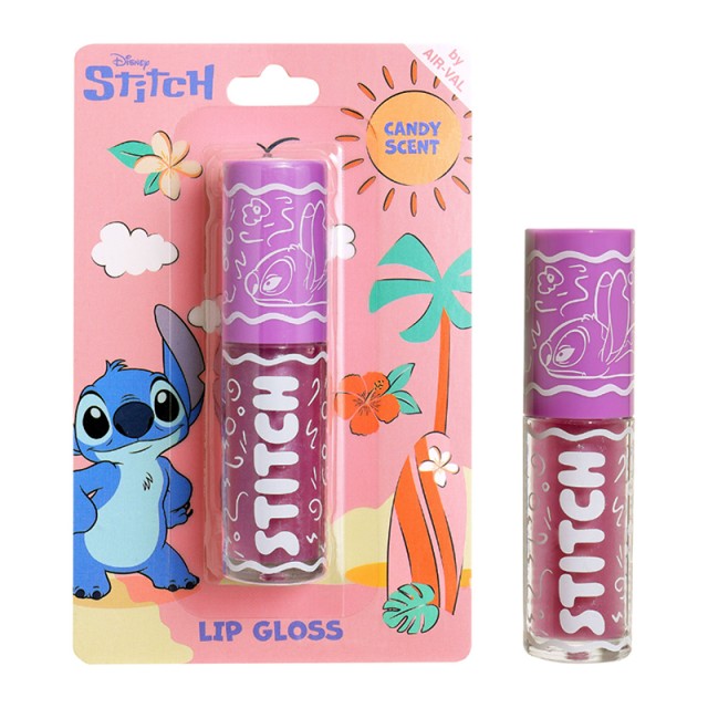 AIR-VAL Stitch Lip Gloss Candy Purple Scent , Παιδικό Λιπ Γκλος Μωβ με Άρωμα Ζαχαρωτό 4ml
