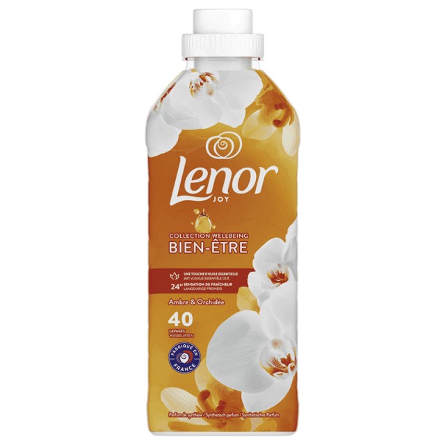 Lenor Joy Gold Orchid, Συμπυκνωμένο Μαλακτικό Ρούχων, 40μεζ. 840ml