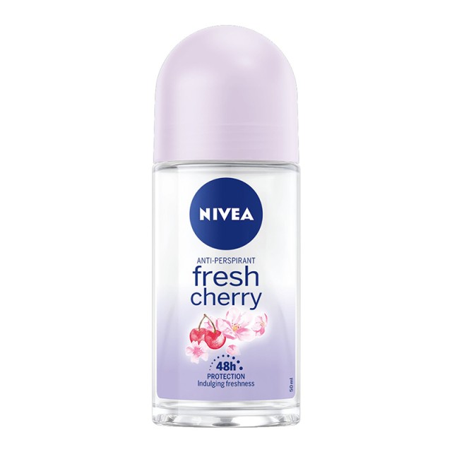 Nivea Fresh Cherry για 48ωρη Αποσμητική Προστασία, Αποσμητικό Roll on 50ml