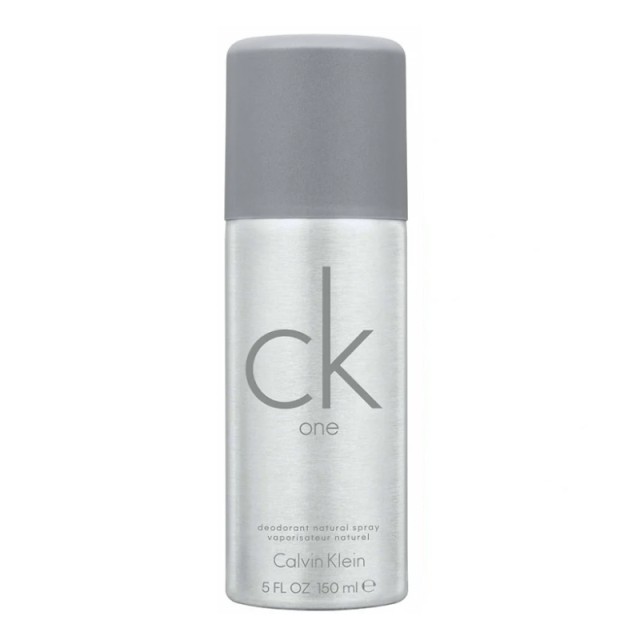 Calvin Klein CK ONE Unisex Deodorant Spray, Αποσμητικό Σπρέι Σώματος για Άνδρες & Γυναίκες, 150ml