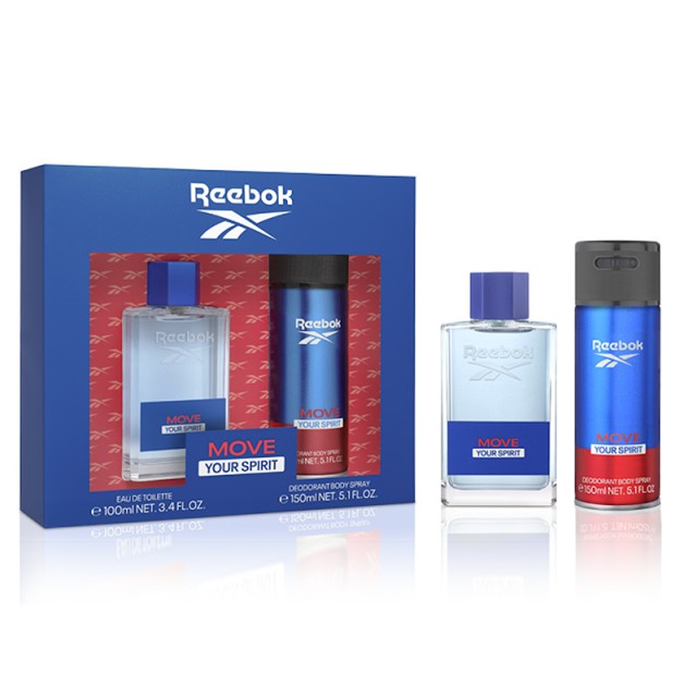 Reebok Ispire Your Mind For Him, Άρωμα Eau de Toilette 100ml + Αποσμητικό Σπρέι 150ml, Σετ Δώρου