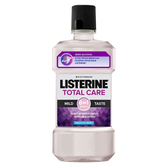 Listerine Total Care Smooth Mint, Στοματικό Διάλυμα με ήπια Γεύση 500ml