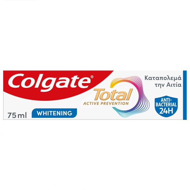 Colgate Total Active PreventionWhitening Οδοντόκρεμα για Λεύκανση, 75ml