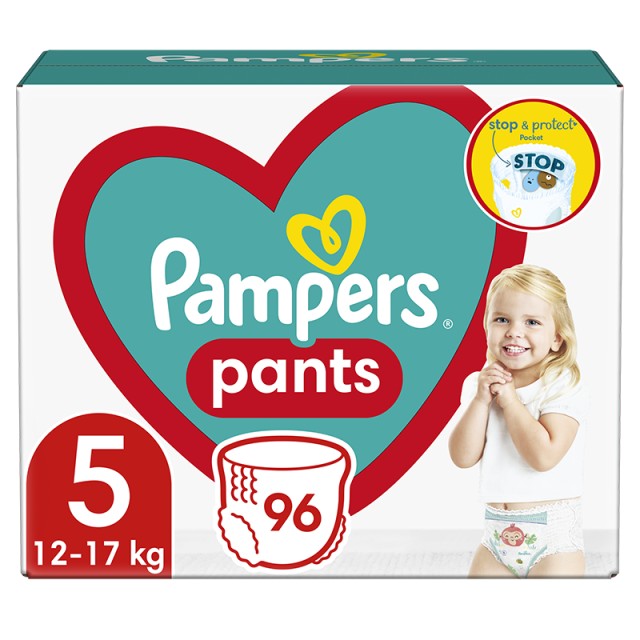 Pampers Pants Μέγεθος 5 (12kg-17kg) - 96 Πάνες-βρακάκι