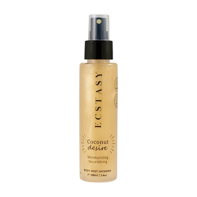 Ecstasy Body Mist Shimmer Coconut Desire, Αρωματικό Mist Σώματος με Λάμψη 100ml