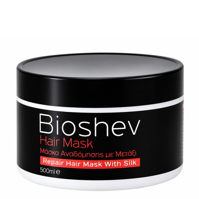 Bioshev Repairing Hair Mask With Keratin and Silk, Μάσκα Μαλλιών Αναδόμησης Με Κερατίνη & Μετάξι, 500ml