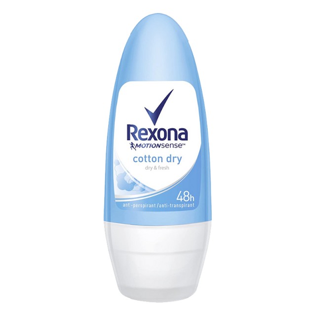Rexona Cotton Dry 48h, Αποσμητικό Roll on 50ml