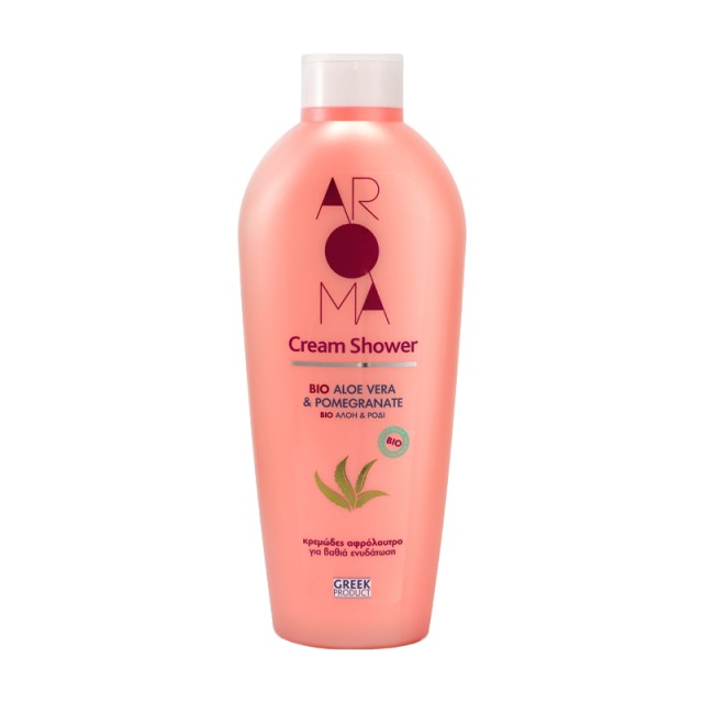 Aroma Bio Aloe Vera & Pomegranate Cream Shower, Αφρόλουτρο, 750ml