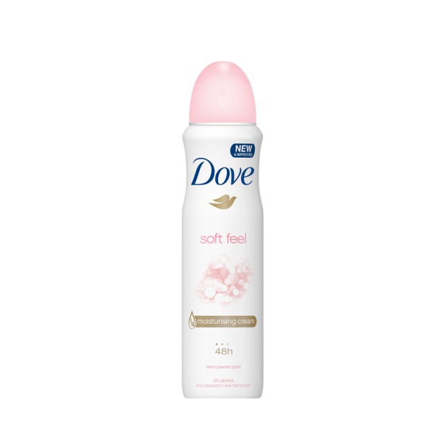 Dove Soft Feel Powder, Γυναικείο Αποσμητικό Σπρέι, 150ml