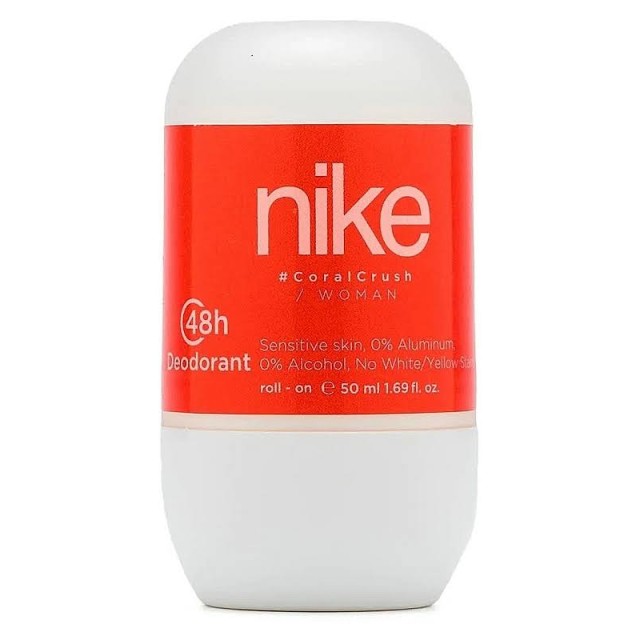 Nike Woman Coral Crush 48h Deodorant Roll On, Γυναικείο Αποσμητικό Roll On, 50ml