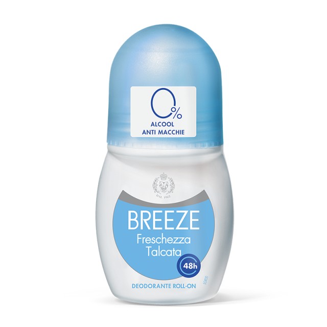 Breeze Freshcezza Talcata 0% Alcohol, Αποσμητικό Roll on, 50ml