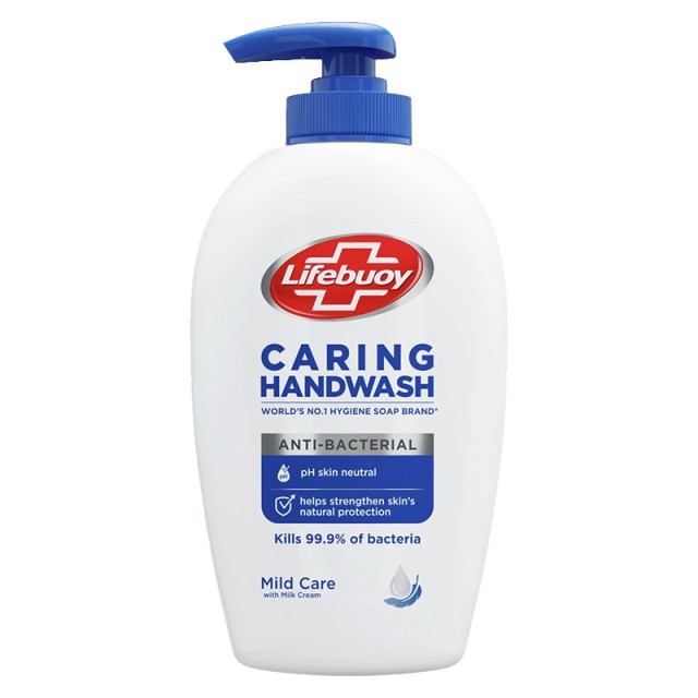 Lifebuoy Caring Handwash Mild Care Ήπιο Αντιβακτηριακό Υγροσάπουνο, 250ml
