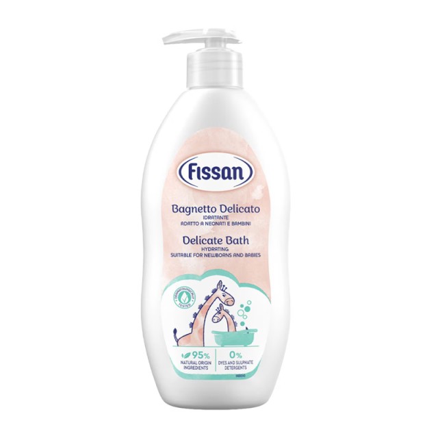 Fissan Delicate Bath Απαλό Αφρόλουτρο Μπάνιου για Νεογέννητα & Μωρά, 400ml