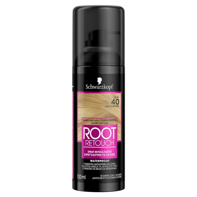 Schwarzkopf Root Retoucher, Spray Κάλυψης Ρίζας Ξανθό Σκούρο, 120ml