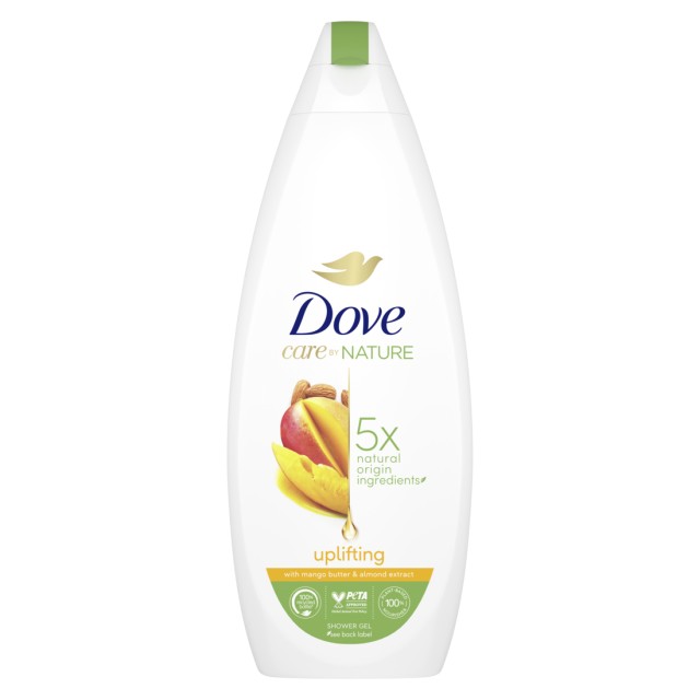 Dove Uplifting Mango & Almond, Αφρόλουτρο, 600ml